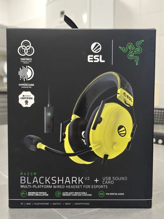Słuchawki przewodowe Razer BlackShark V2 ESL Edition