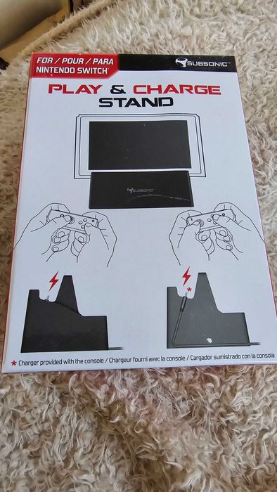 Play and charge stand para Nintendo Switch