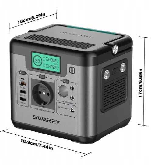 Портативная зарядная станция Swarey S500 Pro 518 Вт резервное питание