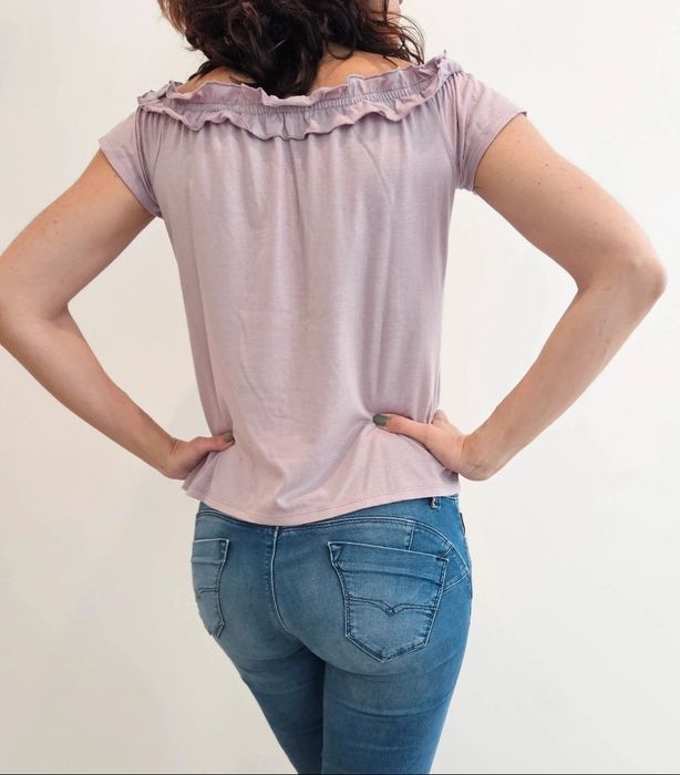 Top lilás metalizado Pedro Del Hierro S