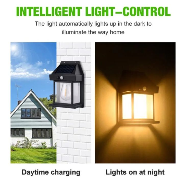 Lampka solarna czujnik ruchu 3 tryby