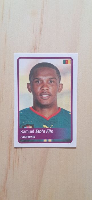 Cromo futebol de Eto' o(Africa Cup)da Panini