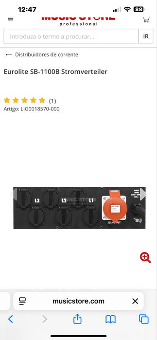 Quadro electrico de rackEurolite SB-1100