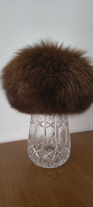Czapka toczek z naturalnego futra
