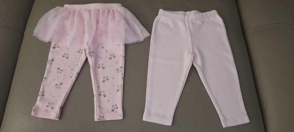 74 80 Carter's 2x komplety body + legginsy dla dziewczynki 9 m-cy