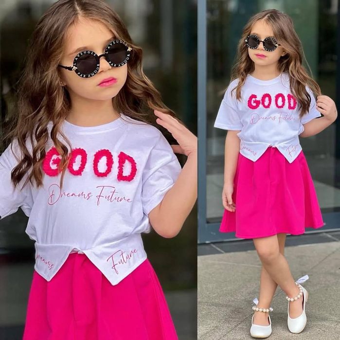 Piękny komplet od bam bam r. 7-8 l. (122/128)