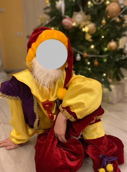 Новорічний костюм гнома, помічник Санти ( аренда)