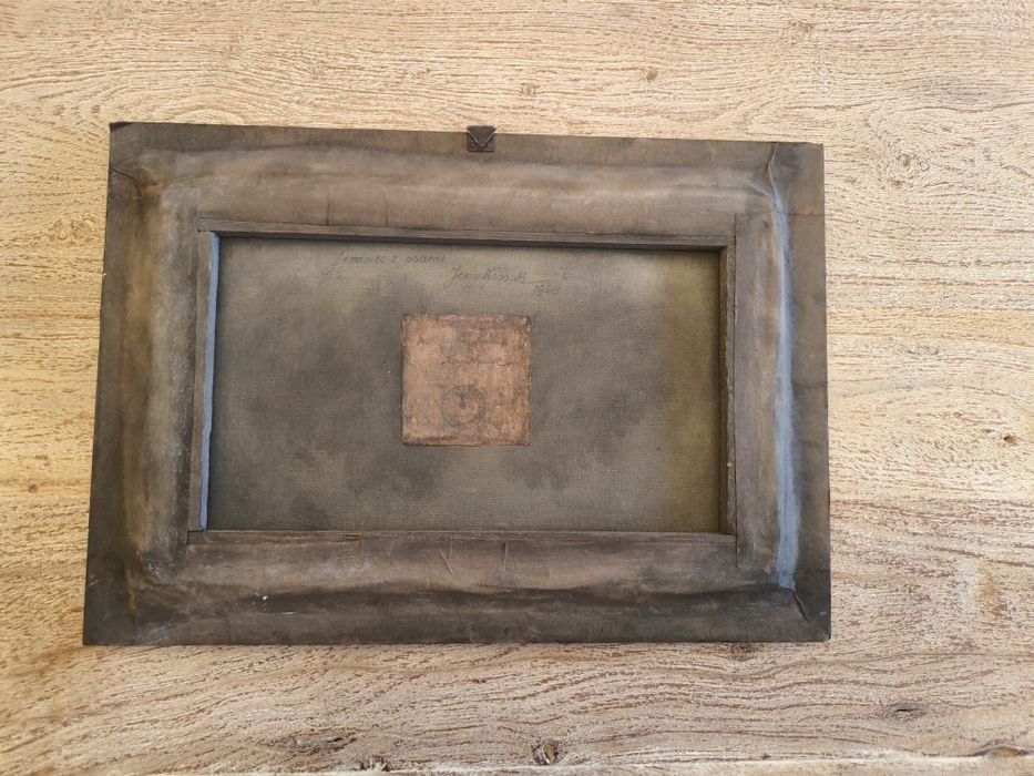 Stary obraz olejny sygnowany Jerzy Kossak 44,5x31,5