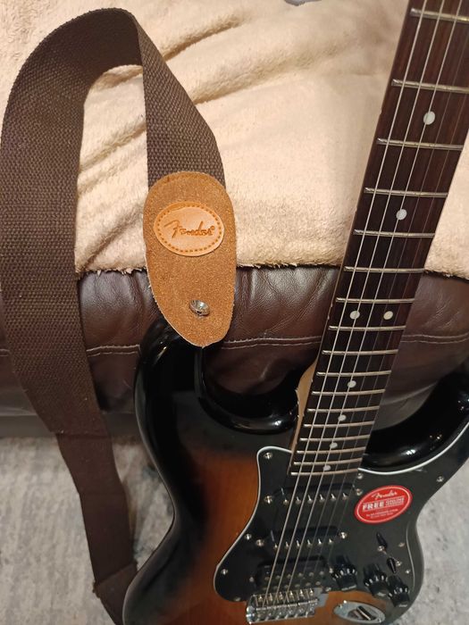 [REZERWACJA] Gitara elektryczna ideał Squier Affinity by Fender + pas Fender!!