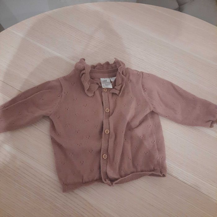 Komplecik ażurowy dziewczęcy 62 H&M