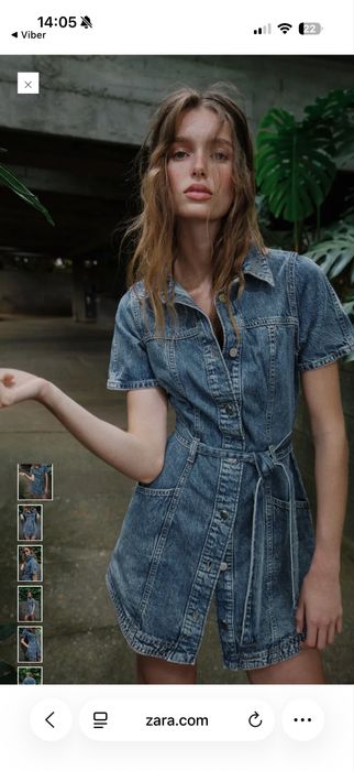 Джинсовий сарафан Zara розмір С