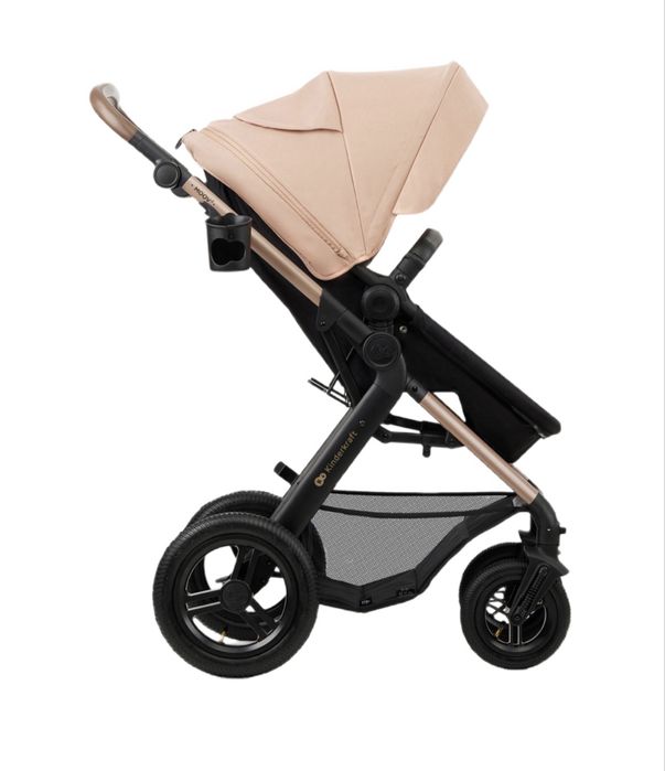 Kinderkraft Moov 2 AIR - wielofunkcyjny wózek 2w1  z akcesoriami, pompowane koła