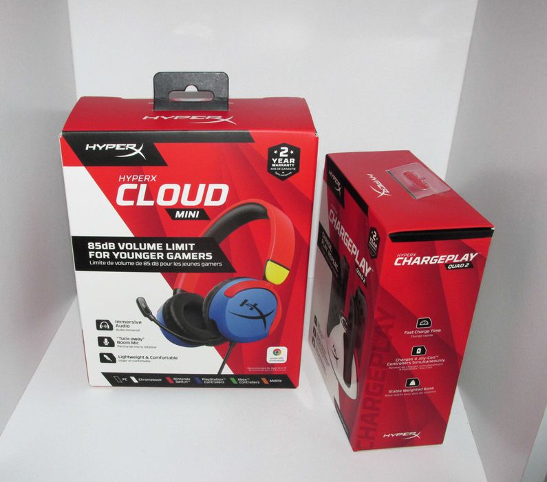 HyperX Cloud Mini + HyperX ChargerPlay Quad2