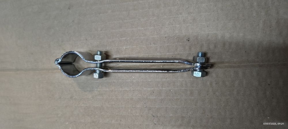 Suporte cromado de farol bicicleta pasteleira/ clássica