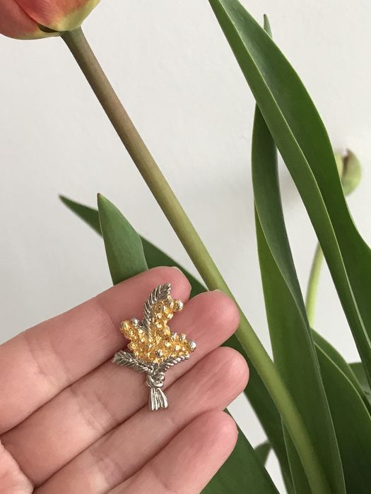Selecta Oro Италия 24 Кар Брош брошка подарунок сувенір презент жінки