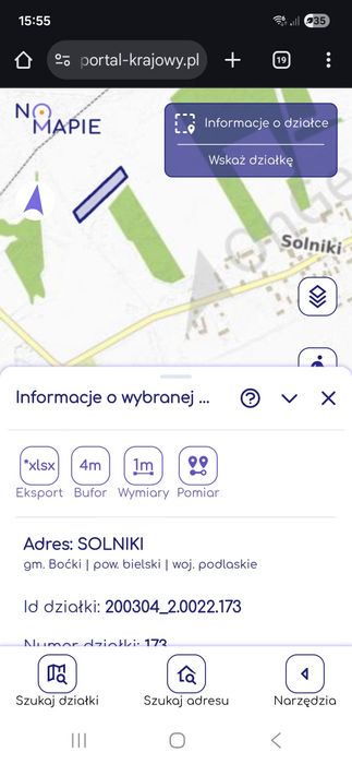 Grunt rolny gmina Boćki