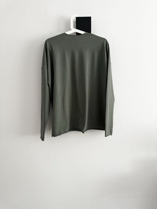 Longsleeve khaki The Odder Side Basic dekolt V