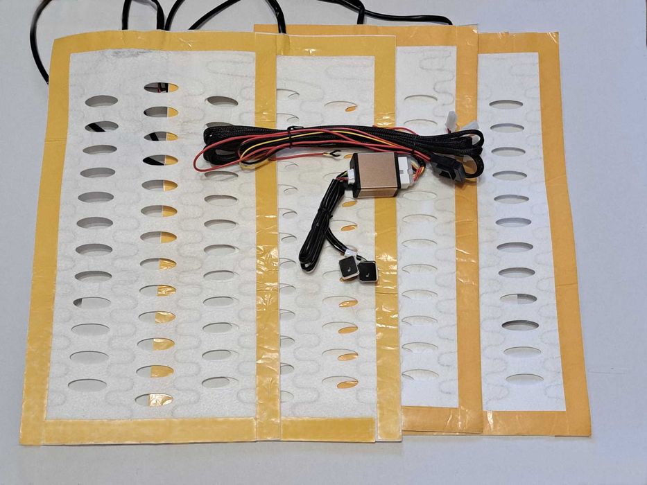 Підігрів сидінь комплект на 2 сидіння Подогрев сидений  углеволокно