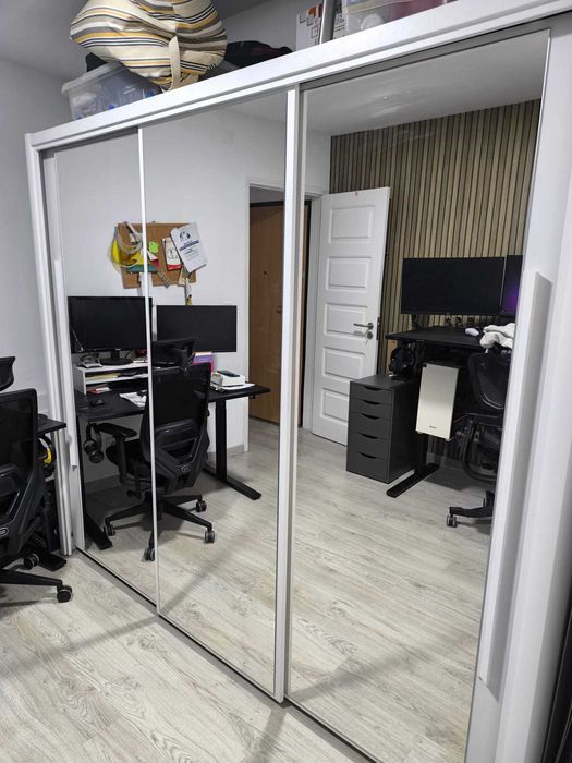 Roupeiro 3 portas deslizantes com espelho CYRUS – Conforama | 231cm