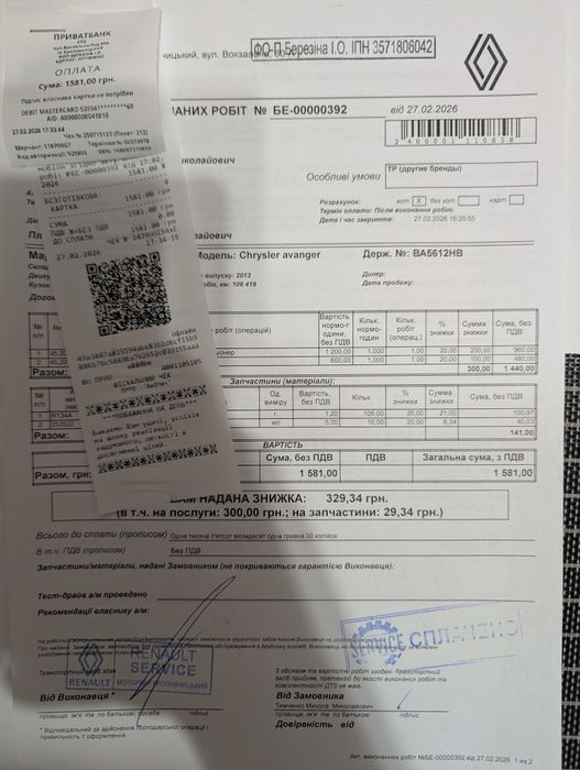 Dodge Avenger 2013 II покоління (FL)
