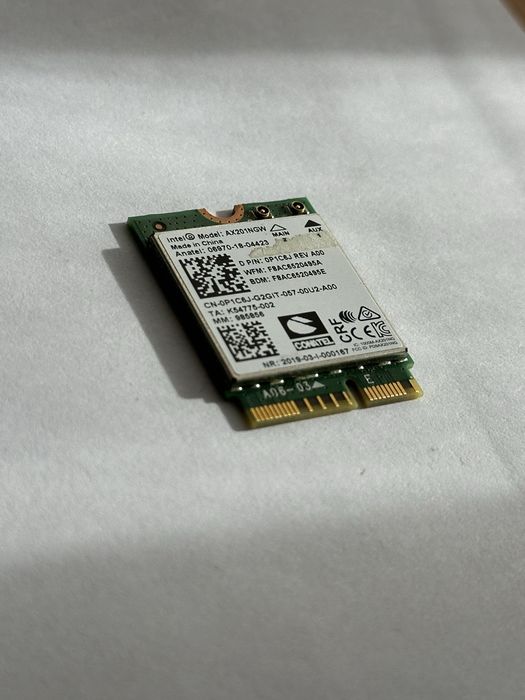 Модуль Intel WiFi AX201NGW