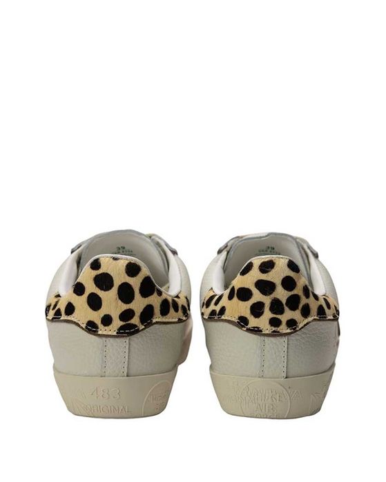 Кросівки Premiata Stevend Sneakers White/Brown with Pink Logo