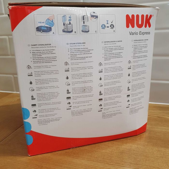 Sterylizator parowy NUK Vario Express elektryczny