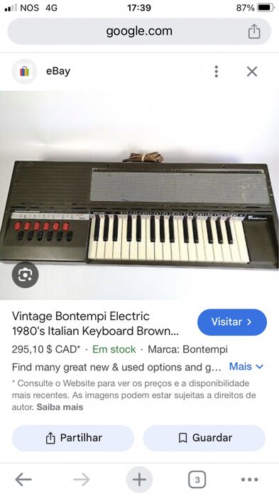 Piano italiano vintange bontempi