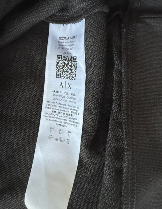 Armani Exchange męska bluza z kapturem