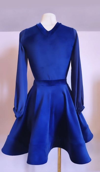 Chabrowa sukienka pierwszy krok , nowa