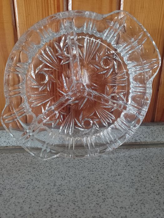 Salaterka kryształ 3 dzielna