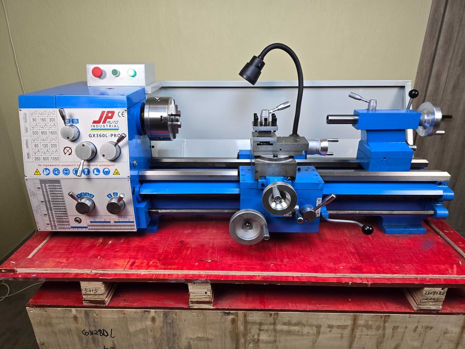 Токарно-гвинторізний верстат GX360L-PRO JP Industrial 360x750 1.5кВт Токарный станок по металлу винторезный промисловий