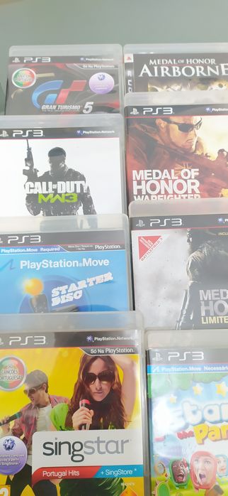 PS3 300gb +jogos+comandos+micro+move