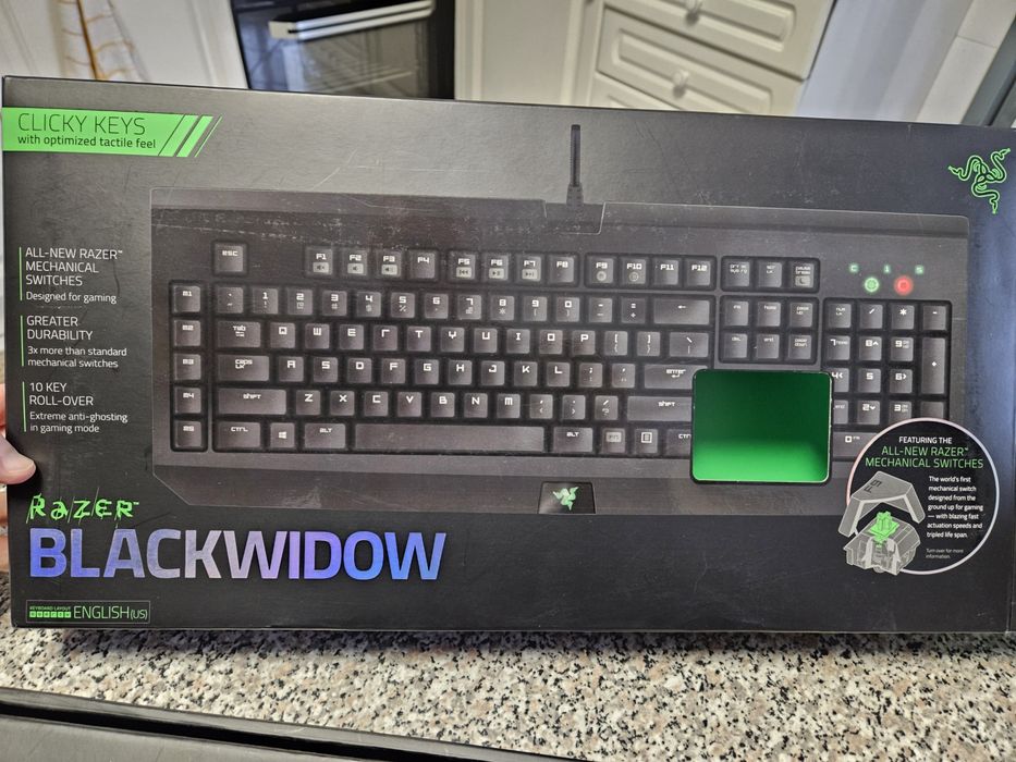 2 Teclados mecanicos Razer Blackwidow (1 com luz outro sem luz)