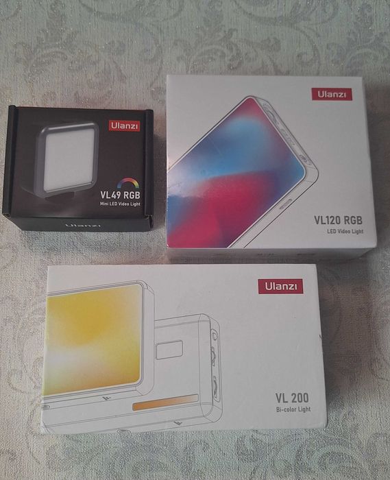 Накамерный LED- свет RGB, 1/4 магнит, 2000мАч, фотосвет ULANZI VL49