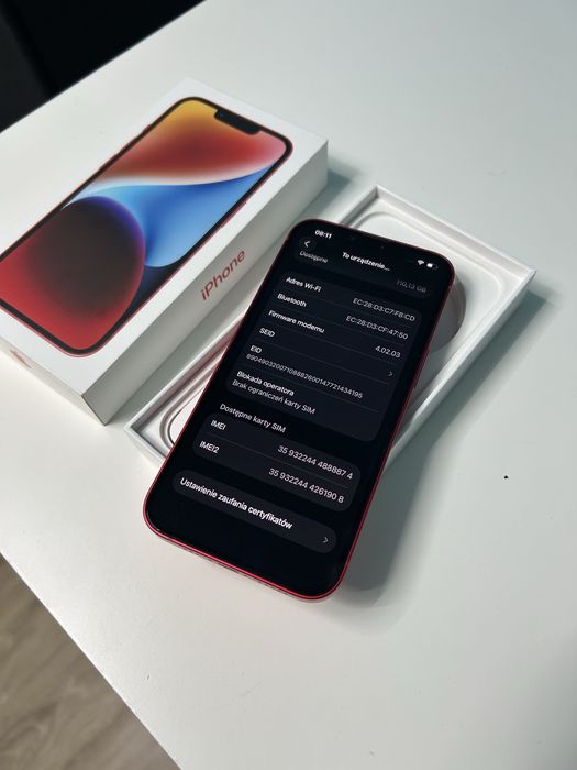 IPhone 14 • 128GB • 85% • Etui • Zadbany