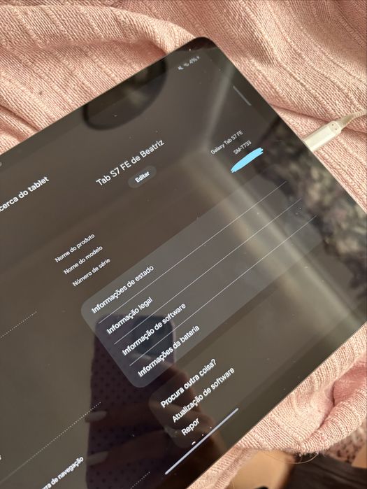 Samsung Galaxy Tab S7 FE 128 GB Preto + S Pen Origina
