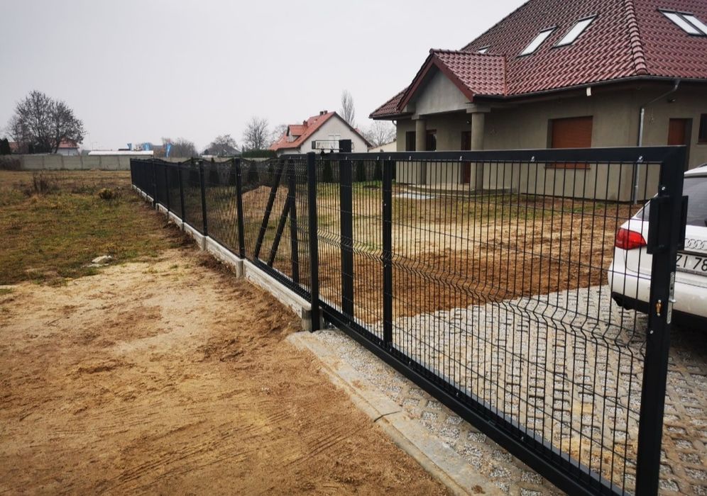 Ogrodzenie panelowe 3d, palisada, furtki bramy, montaż