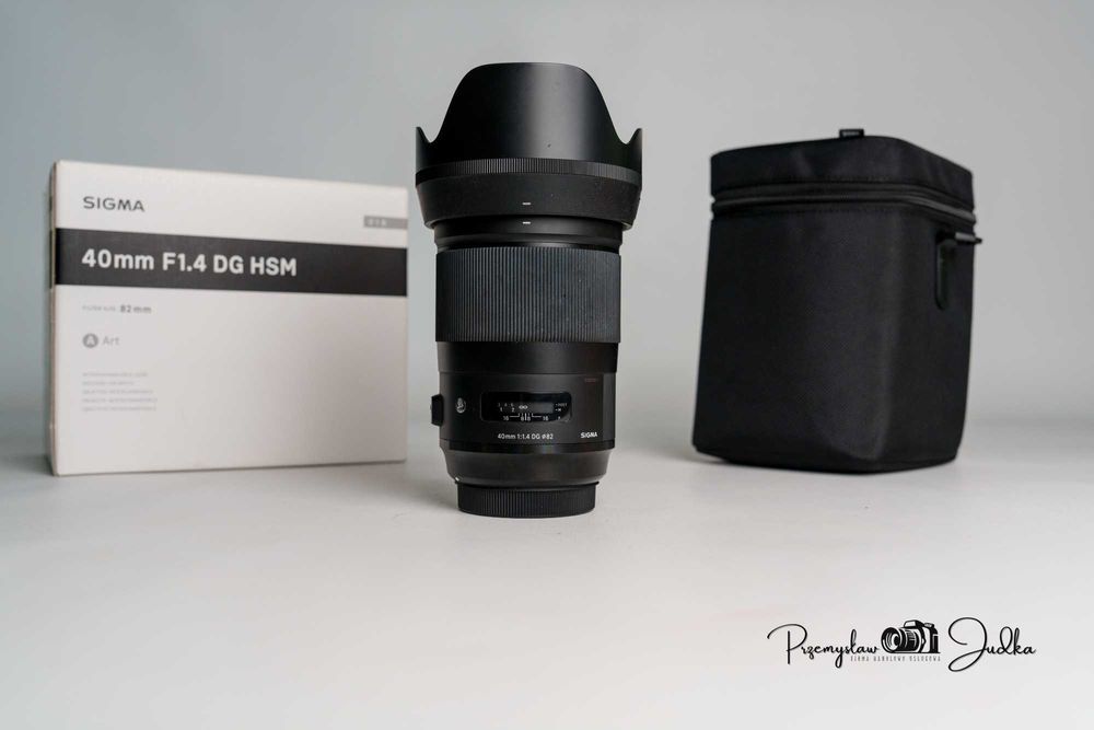 Sigma 40mm f/1.4  Sigma 40/1.4 DG HSM Art Canon EF stan bdb+ | komplet|  faktura