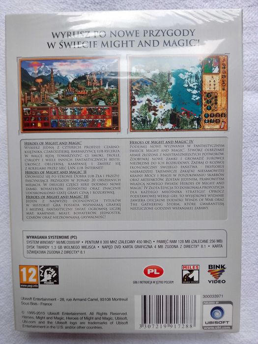 Heroes of Might & Magic I-IV Complete Exclusive PL - Nowa Folia PC