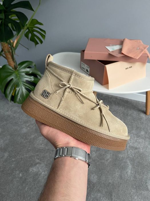 Черевики-уггі зимові MIU MIU Winter Boot premium | Угги жіночі
