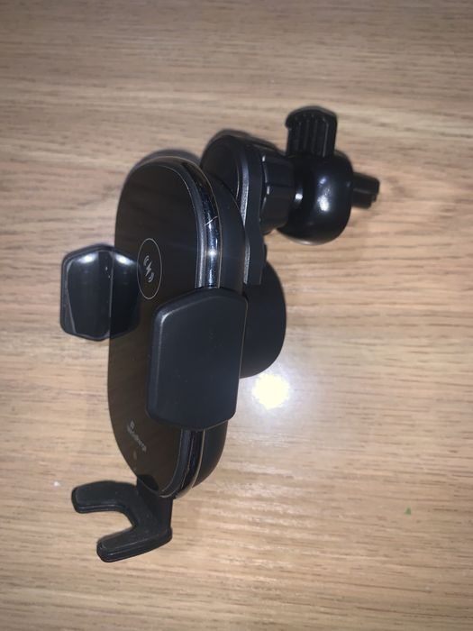 Автотримач телефона з безпровідною зарядкою QI