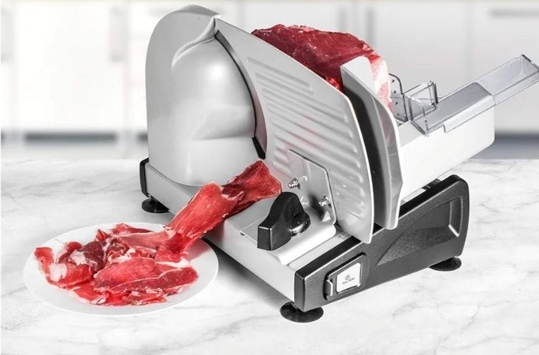 Krajalnica elektryczna do mięsa i sera jak Nowa 0-15mm 150W Ostba