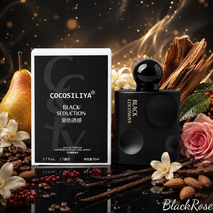 Perfumy Damskie BlackRose Black Seduction 50 ml Gruszka Kawa Wanilia Jaśmin