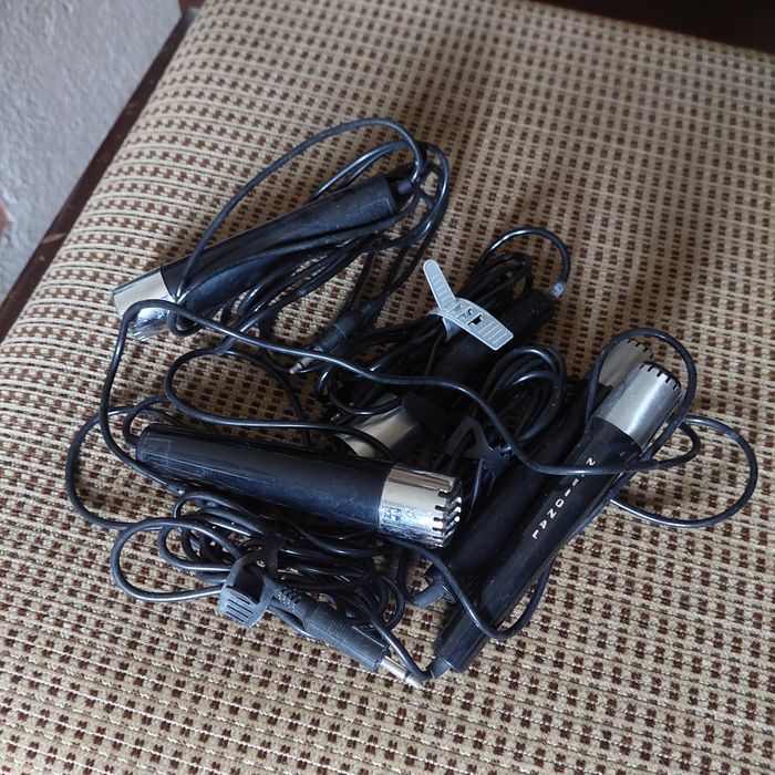 Gravador Sanyo + microfones