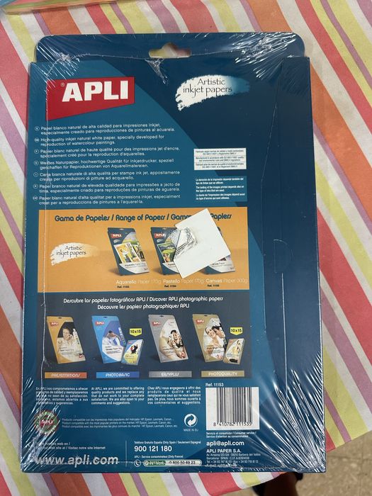 APLI Aquarello Paper 170g A4 – Novo e Selado