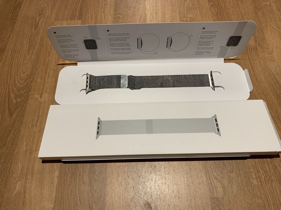 Milanese Loop apple watch silver
