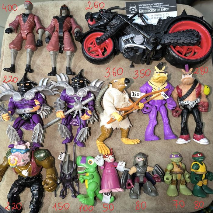 Фигурки черепашки ниндзя Viacom Playmates TMNT Сплинтер Раф Шредер