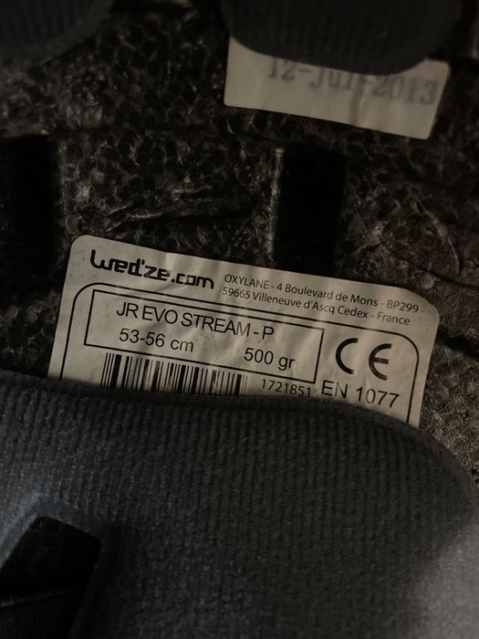 Kask wedze 53-56cm junior rower hulajnoga