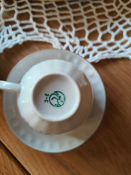 Stary zestaw do kawy dla 2 osób